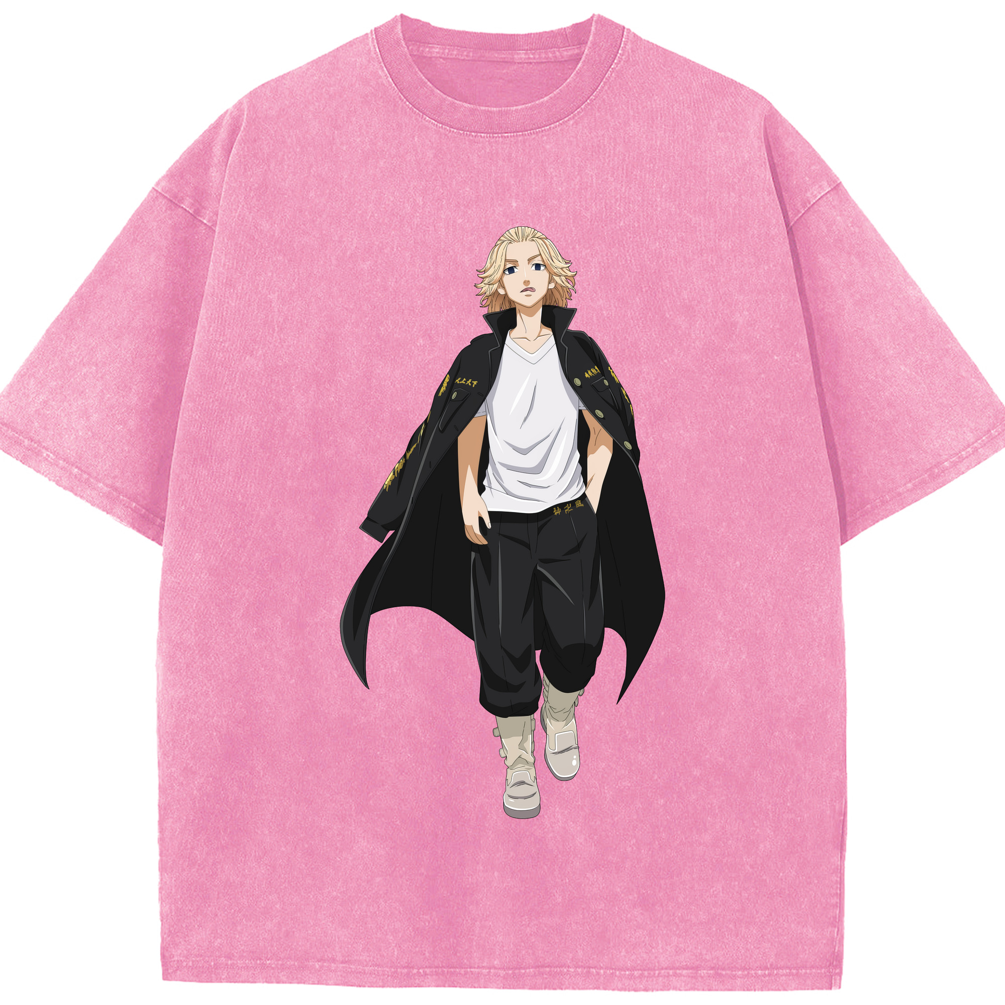 （画像用） 東京リベンジャーズ Tokyo Revengers 綿100% ヴィンテージ風 半袖Tシャツ（フロントプリント）